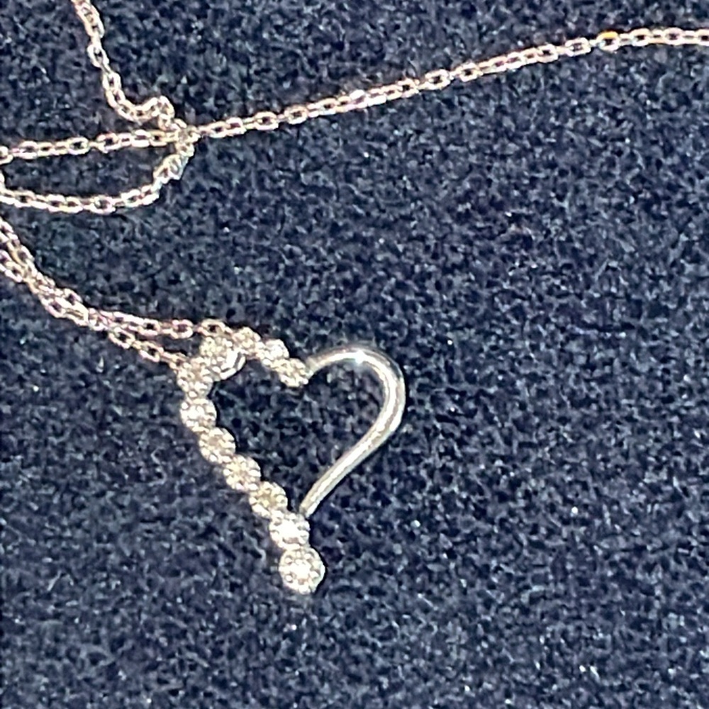 Rogers Jewelry Diamond Heart Necklace